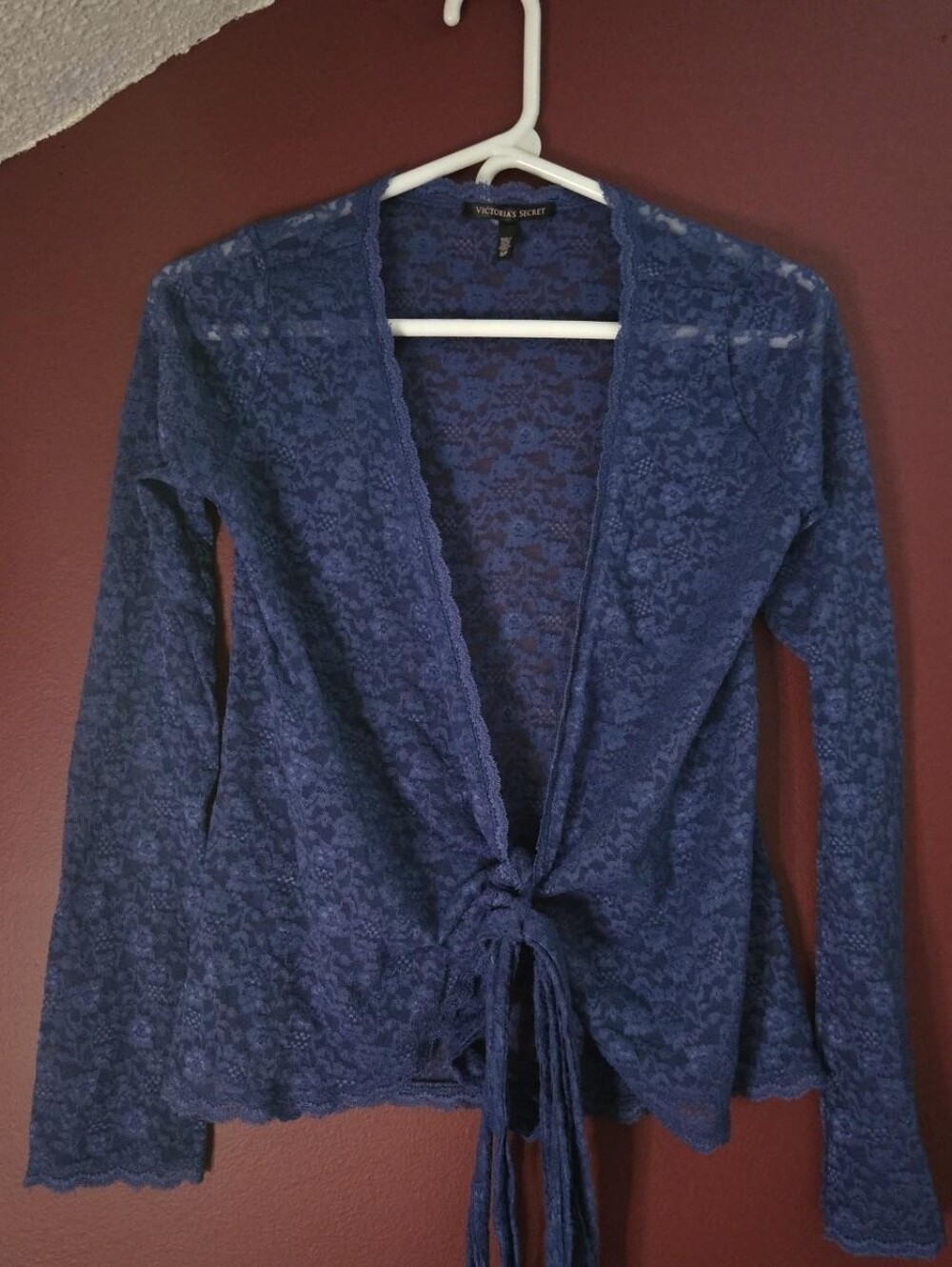 Victoria's Secret blue lace cardigan